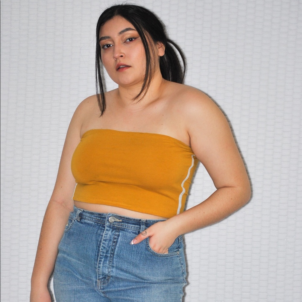 *SOLD* Yellow tube top (large)